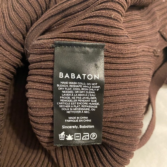 Aritzia Babaton Sculpt Knit Tie-Back Longsleeve - Picture 12 of 14